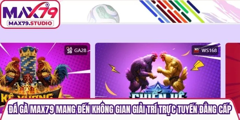Đá Gà Max79 mang đến không gian giải trí trực tuyến đẳng cấp, hấp dẫn