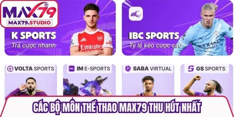 Các bộ môn thể thao Max79 thu hút nhất